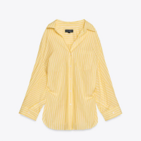 CAMISA DE POPELINA OVERSIZE LISTRADA