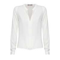 CAMISA FEMININA DECOTE V DRAPEADO