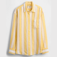 Camisa GAP Reta Listrada Amarela