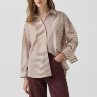 Camisa listras camel