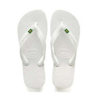 CHINELO HAVAIANAS BANDEIRA BRASIL BRANCO