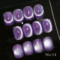 Gel esmalte de unha magnético refletivo olho de gato 15ml