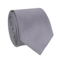 Gravata Slim Cinza Prateado Padrinhos Casamentos Eventos - MeloMarcos