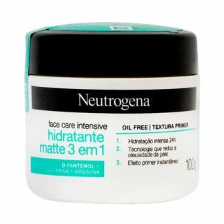 Hidratante Facial Neutrogena Face Care Intensive 3 em 1 - 100g