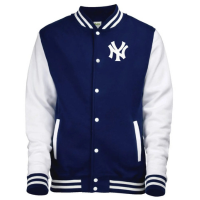 Jaqueta College Americana College4EVER Azul Marinho New York bordada