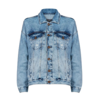 JAQUETA FEMININA JEANS DESTROYED