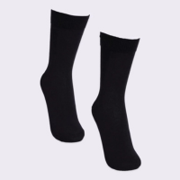 Kit 2 Pares de Meia Masculina Cano Alto Preta