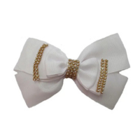 Laço Branco De Cabelo Adulto Elegante De Luxo-No - Pop!