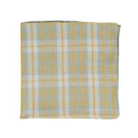Lenço Bandana Lef\'s Xadrez Amarelo Flanela