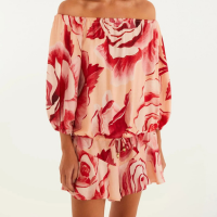 Macaquinho Estampado Rosas Pintadas