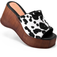 mall inline badgeSandália Feminina Lumiss Tamanco Anabela Plataforma Madeir