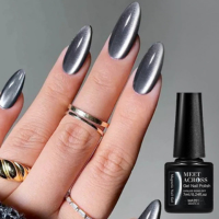 MEET ACROSS 7ml Gel Magnético Esmalte Espumante Conta De Vidro Cristal Olho