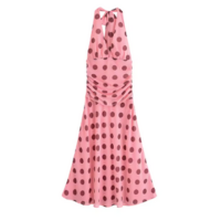 MYST&ZA2025 summer new women\'s casual fashion simple halter neck V-neck sle