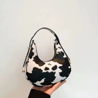 Nova Bolsa De Ombro Com Padrão De Vaca Para PrimaveraVerão Versátil Feminin