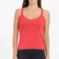 Regata de Alcinha Feminina Blusinha Lisa Para o Dia a Dia - VTM