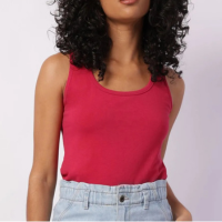 Regata Feminina Algodão Básica Vinho