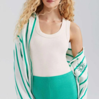 Regata Feminina Canelada Decote U Hering - Creme