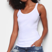 Regata Hering Slim Básica Feminina - Branco