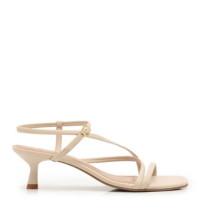 Sandália de Tiras Fivela Off White