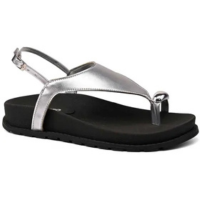 Sandália Flatform Feminina Toe Ring Prata Akazzo 4036PB-15