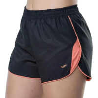 Short Elite Running Feminino - Preto e Laranja Preto E Laranja G - Preto+La