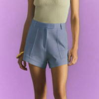 Shorts Alfaiataria Florea Azaléia Azul