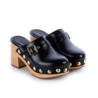 Tamanco Clog Erika Preto - Damannu Shoes