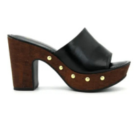 Tamanco Feminina Via Uno Original Plataforma Meia Pata 381