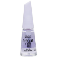 Top Coat Risqué Care Cobertura Brilhante Transparente - Hipoalergênico 8ml