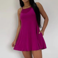 Vestido alcinha regatinha solto basico feminino dia dia