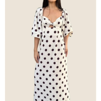 Vestido Cropped Poa Farm Cor;TamanhoGG - Off White