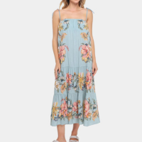 Vestido Farm Midi Maira - Azul