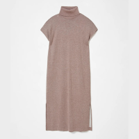 Vestido gola alta canelado 360