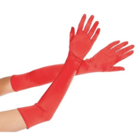 1 Par De Luva Longa  Curta para Festa Fantasia Carnaval Casamento Festas no