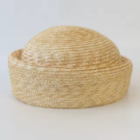 100% Natural round Straw hat for men women japanese summer sailor hat Beach