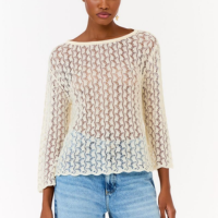 Blusa Tricot Ponto Renda