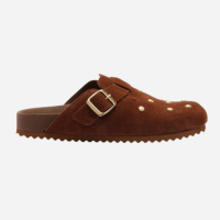 Mule Clog Tachas Couro Lançamento Anacapri