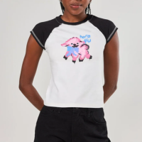 Mini Tee Raglan Grafite Cachorro