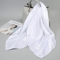 Atacado lenço de seda feminino grande lenço quadrado 90x90cm lenço de cabeç