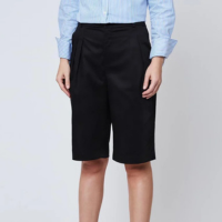 Bermuda Alfaiataria Cotton Miss Joy 8034 Feminino - Preto