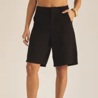 Bermuda Feminina Alfaiataria Com Bolsos Faca 43100720 Sommer Preto