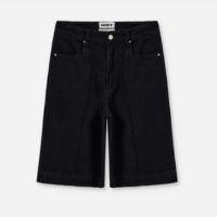 Bermuda nervura jeans  preta