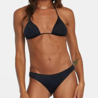 Biquíni Cortininha Slim Fitness - Preto