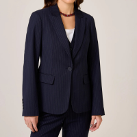 Blazer Slim Fit Risca de Giz Dudalina Feminino