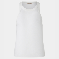 Blusa Básica Regular em Ribana de Algodão Branco