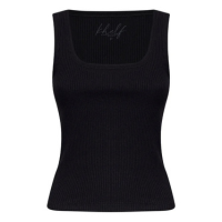 BLUSA CANELADA SEM MANGA DECOTE QUADRADO