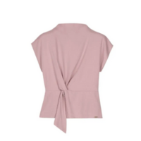 Blusa Feminina Amarração Com Nó Marialícia Rosa