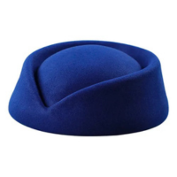 Boina Hat Stage Performance Stewardess Pillbox Hat
