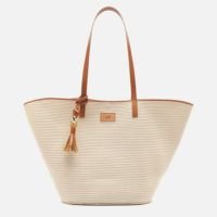 Bolsa Shopping Branca Crochê Lena Grande