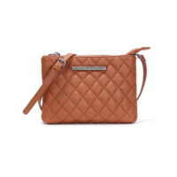 Bolsa Matelassê Transversal Marrom